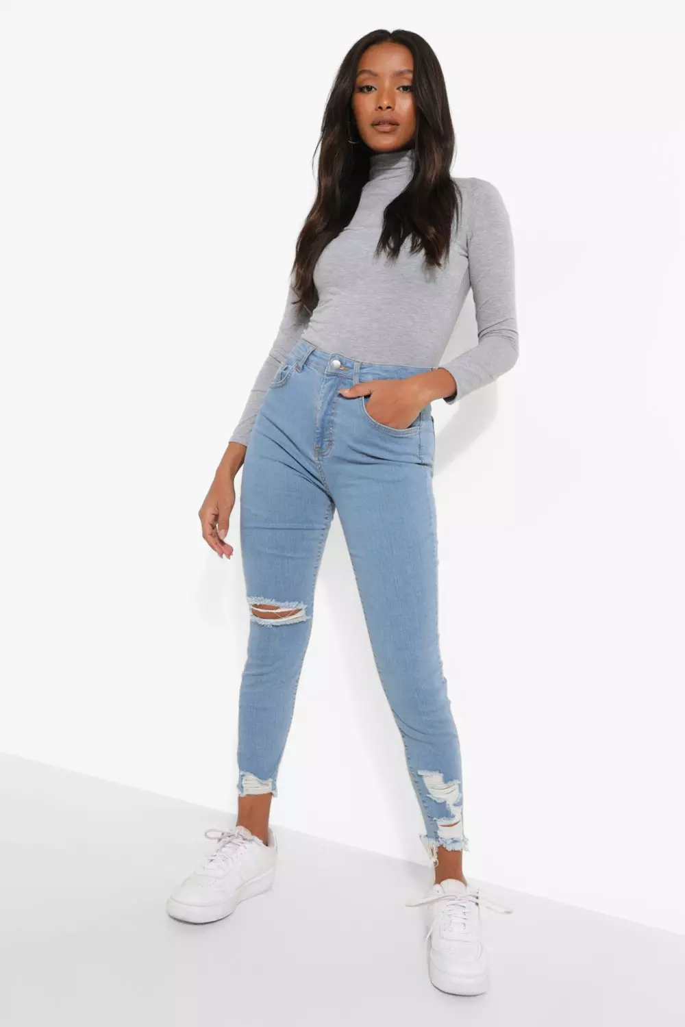 Petite distressed jeans hotsell